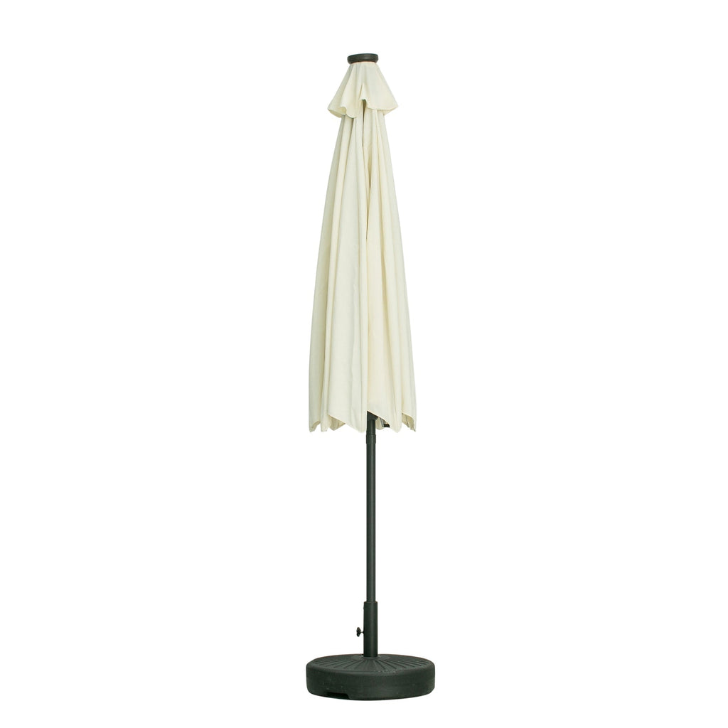 Ainfox 10ft Patio Umbrella with Lights Outdoor Solar Umbrella without Base