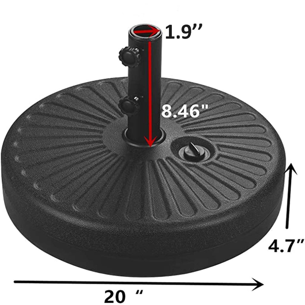 Ainfox 10ft Patio Umbrella with Lights Outdoor Solar Umbrella without Base