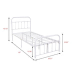 Alazyhome Simple Vintage Metal Platform Bed Frame, Easy-Assembly