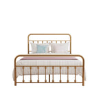 Alazyhome Simple Vintage Metal Platform Bed Frame, Easy-Assembly