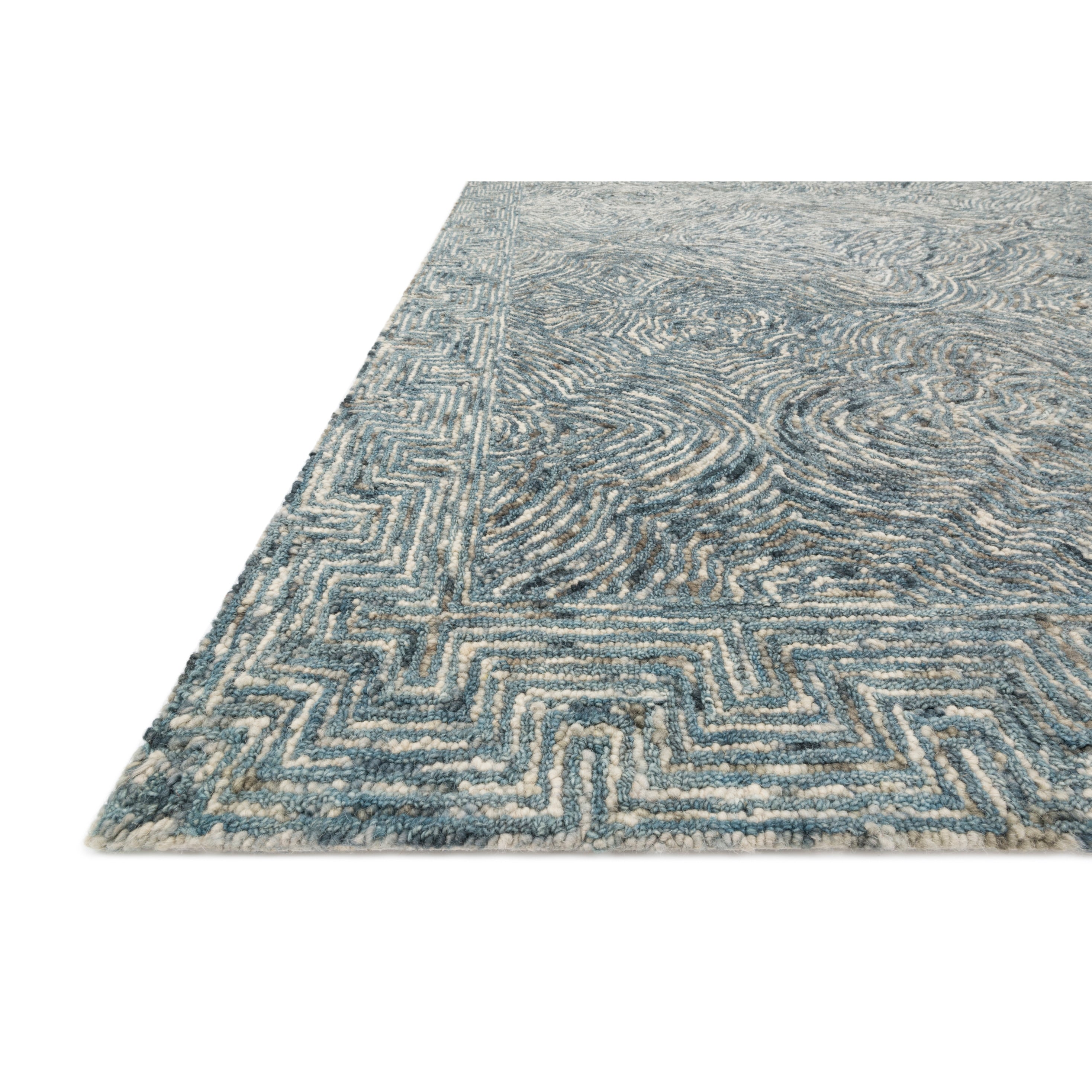 Alexander Home Aspen Denim Wool Hand-tufted Contemporary Area Rug