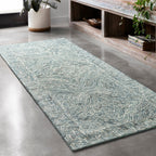 Alexander Home Aspen Denim Wool Hand-tufted Contemporary Area Rug
