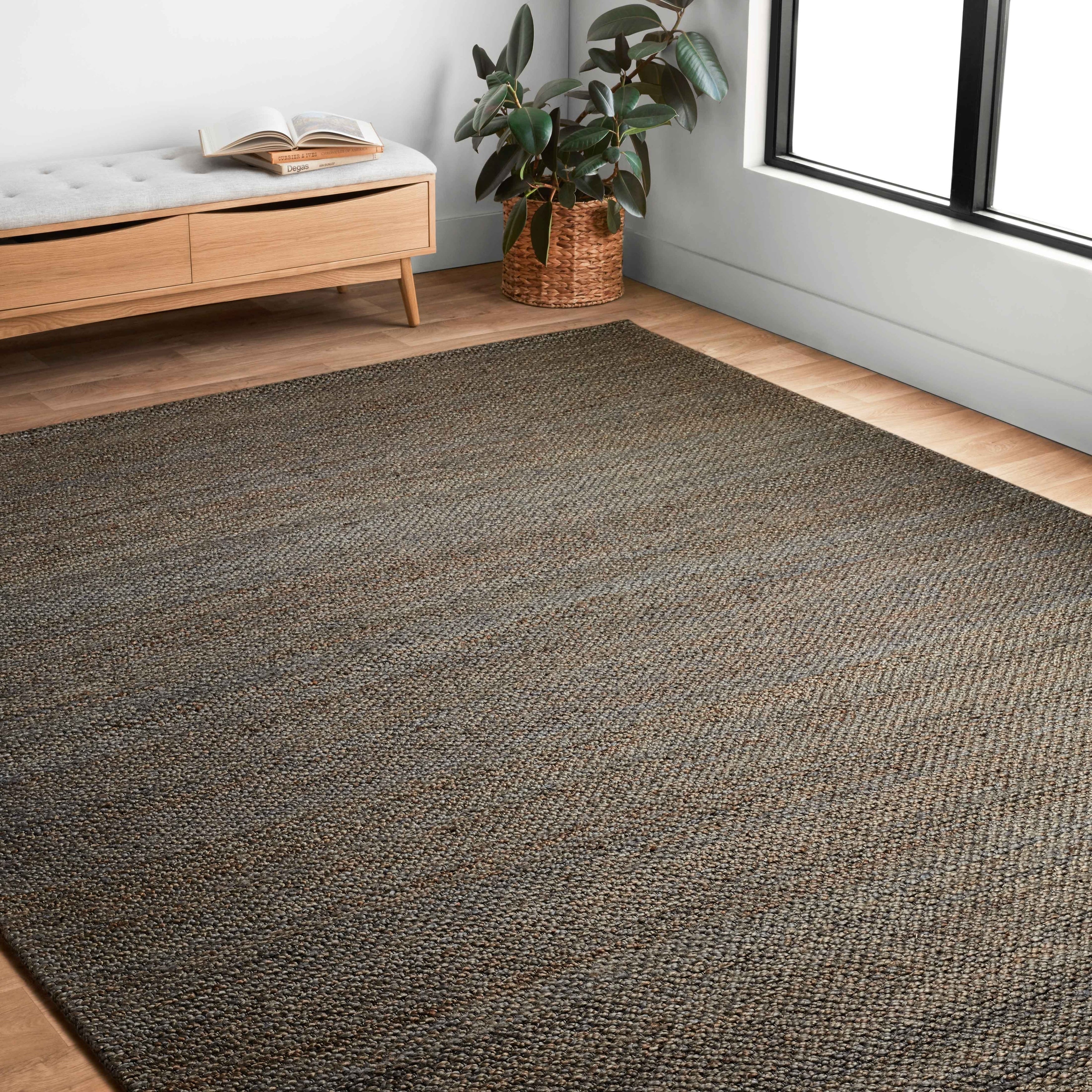 Alexander Home Emily Modern Farmhouse Hand Woven Jute Rug