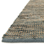 Alexander Home Farmhouse Jute and Leather Handwoven Area Rug