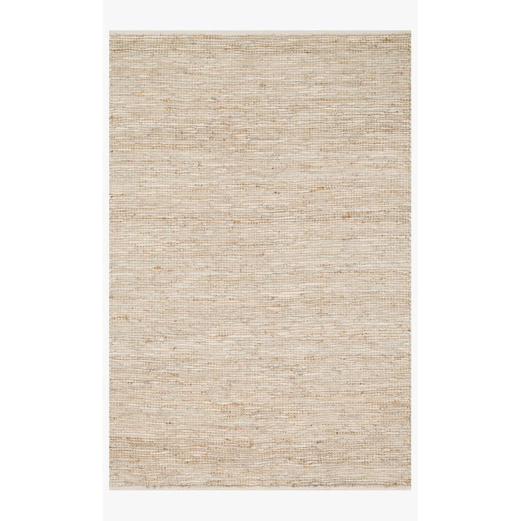 Alexander Home Farmhouse Jute and Leather Handwoven Area Rug