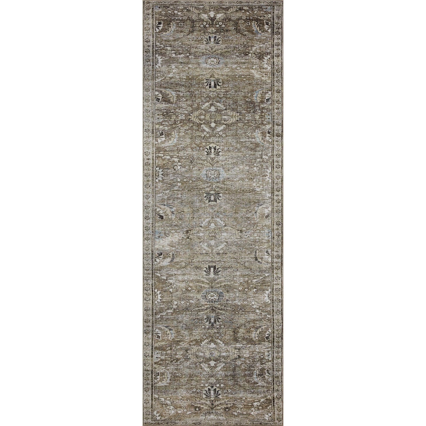 Alexander Home Isabelle Shabby Chic Vintage Distressed Printed Area Rug