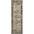 Alexander Home Isabelle Olive Tone Oriental Pattern Printed Area Rug
