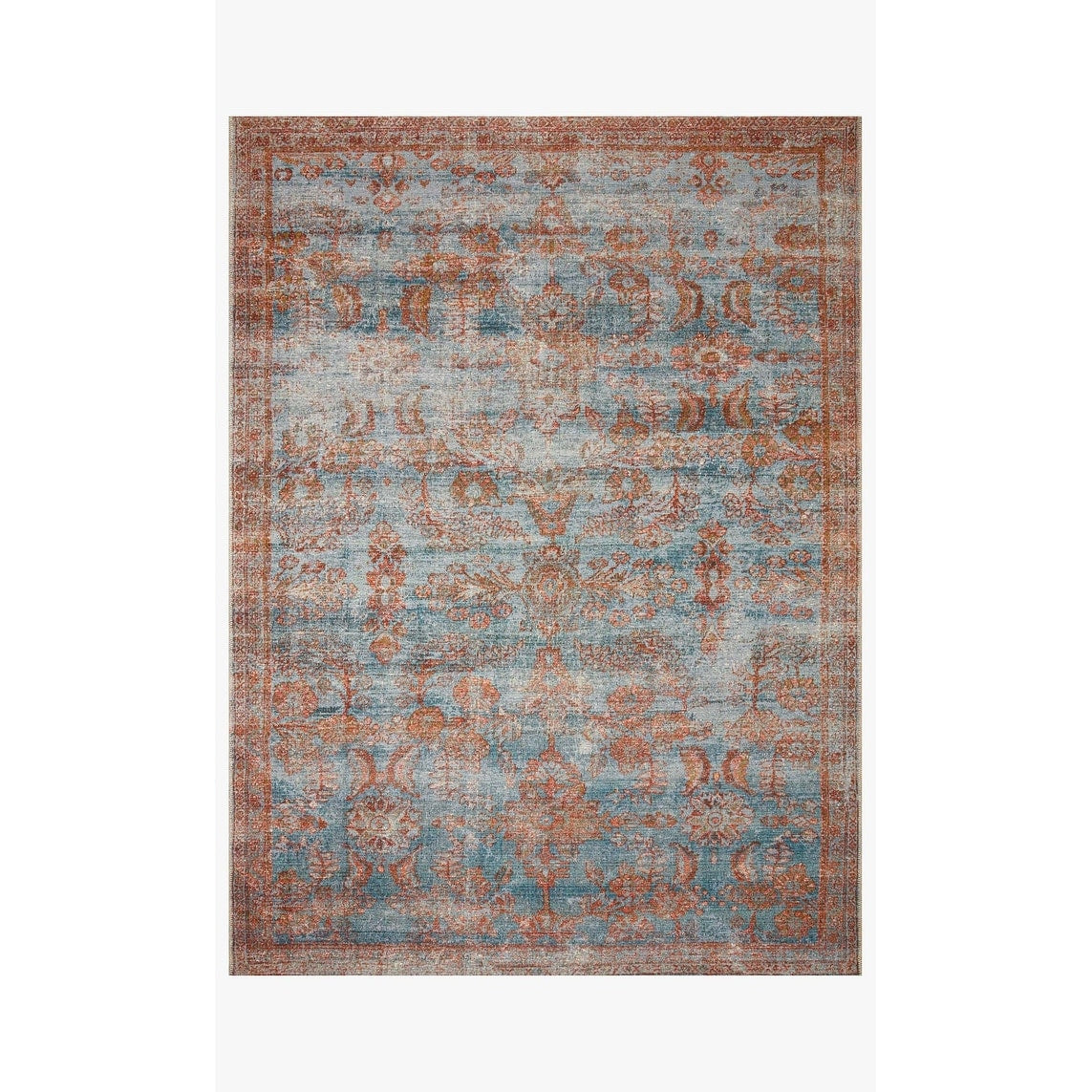 Alexander Home Luciano Distressed Botanical Indoor/ Outdoor Rug