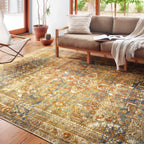 Alexander Home Luciano Lagoon Oriental Indoor/ Outdoor Area Rug