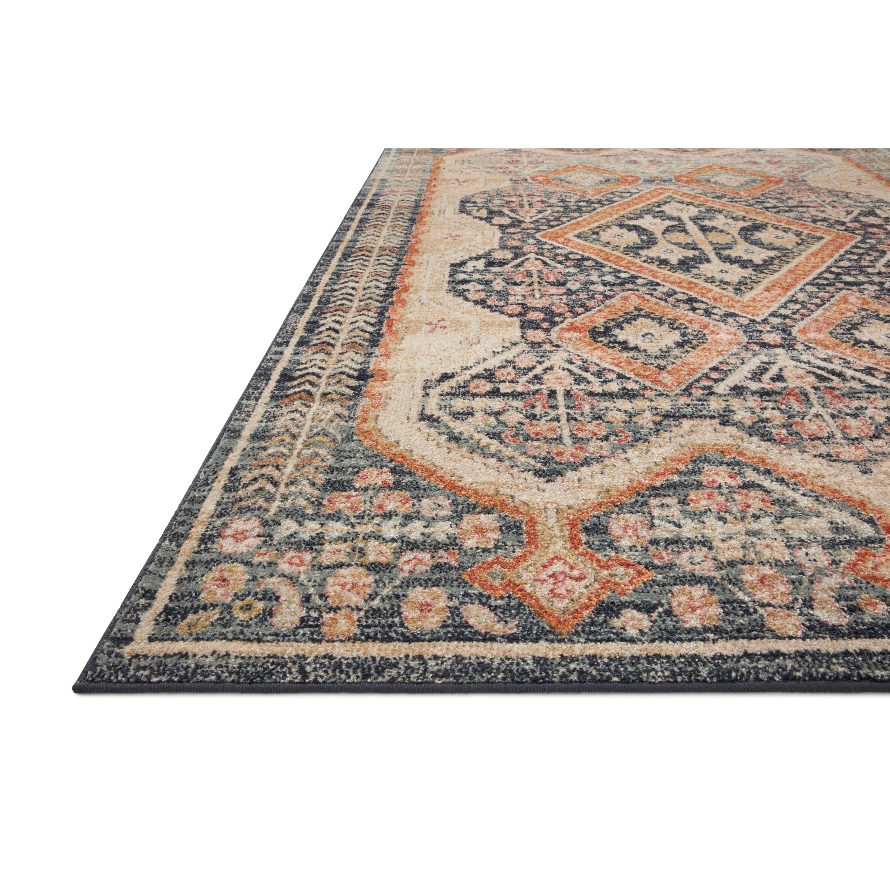 Alexander Home Luxe Ornate Antiqued Distressed Area Rug