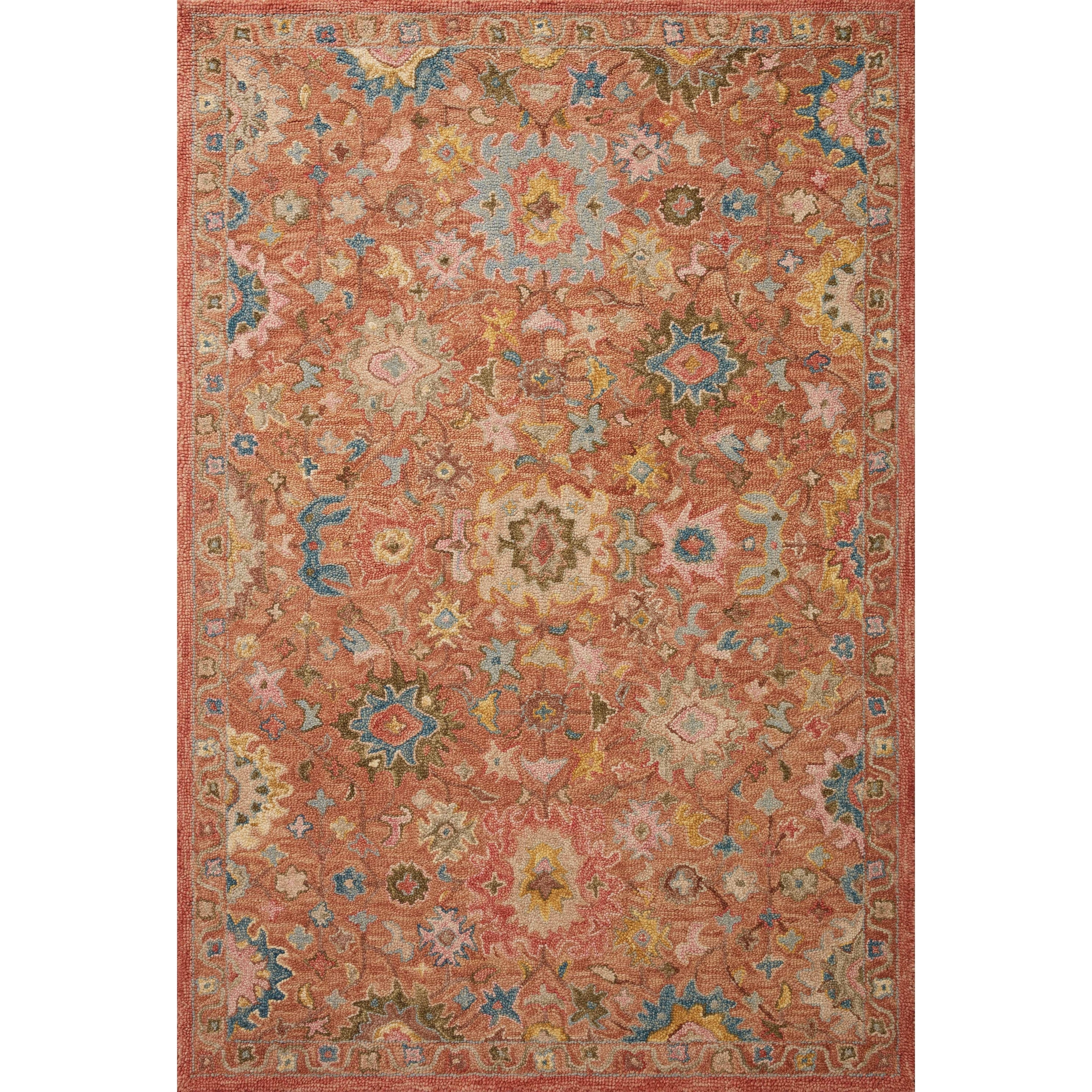 Alexander Home Megan Floral Hand-Hooked 100% Wool Area Rug