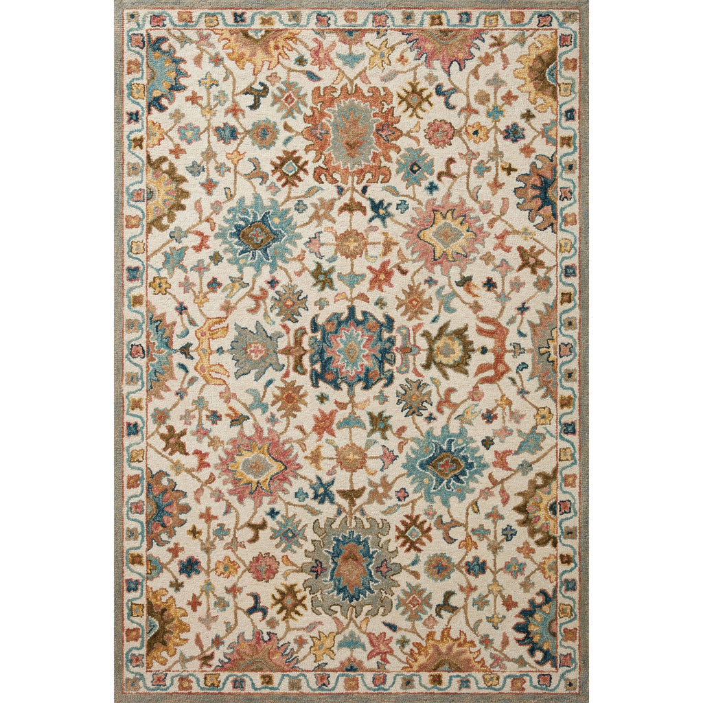 Alexander Home Megan Floral Hand-Hooked 100% Wool Area Rug