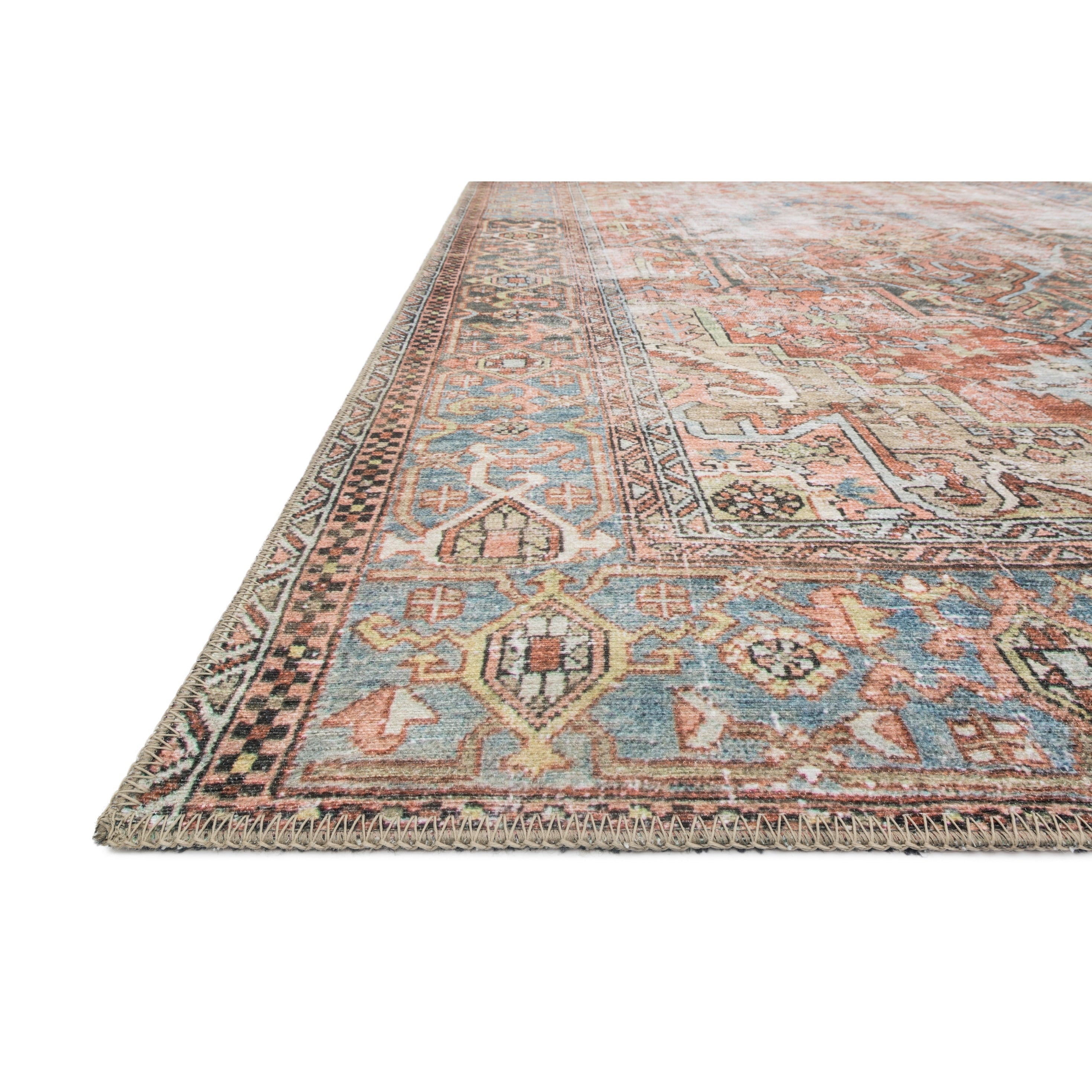 Alexander Home Tremezzina Printed Distressed Geometric Area Rug