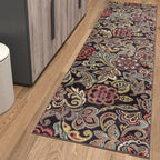 Decora Farmhouse Floral Indoor Area Rug