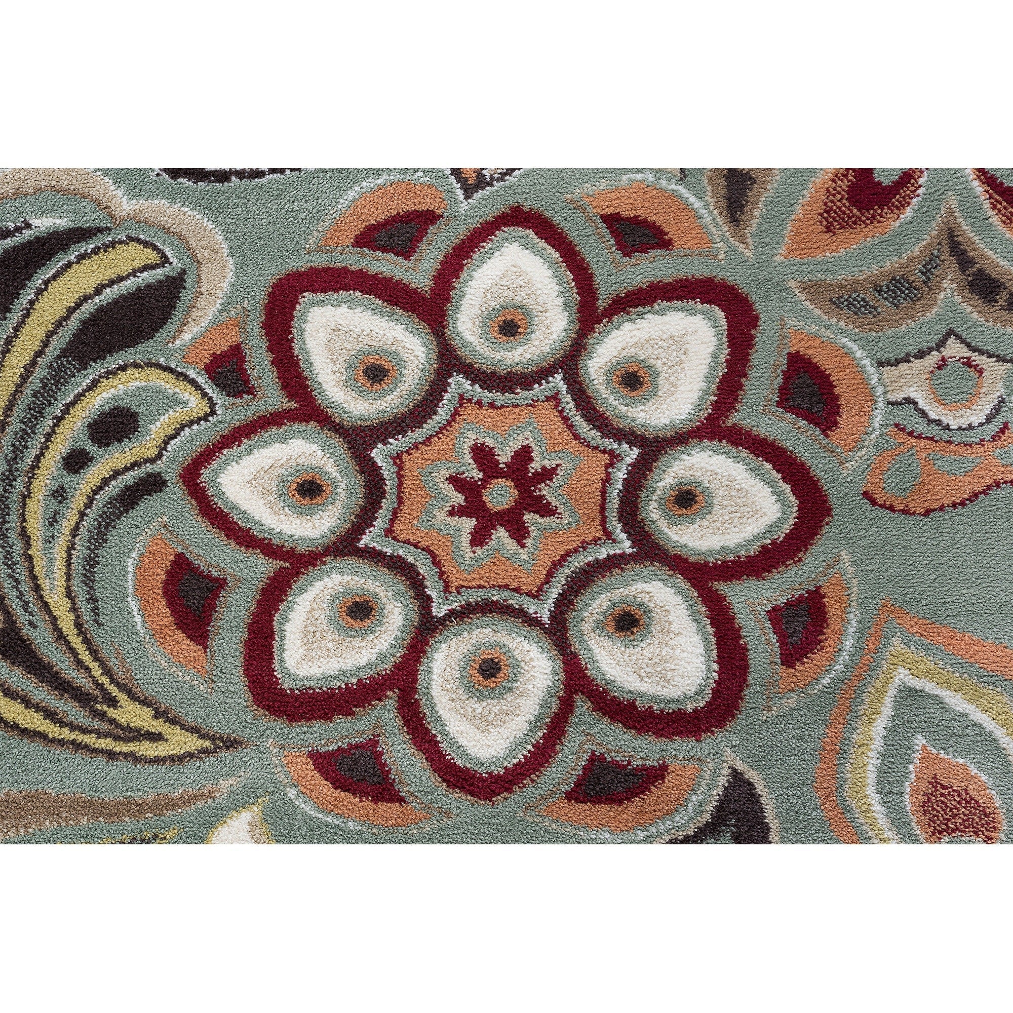Decora Farmhouse Floral Indoor Area Rug