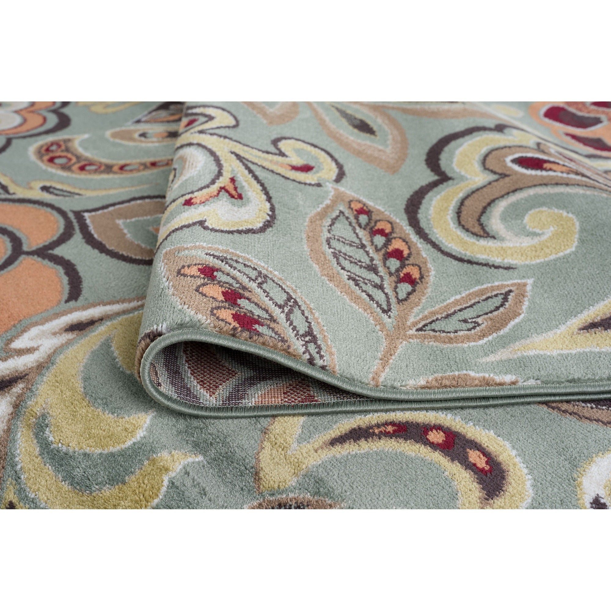 Decora Farmhouse Floral Indoor Area Rug