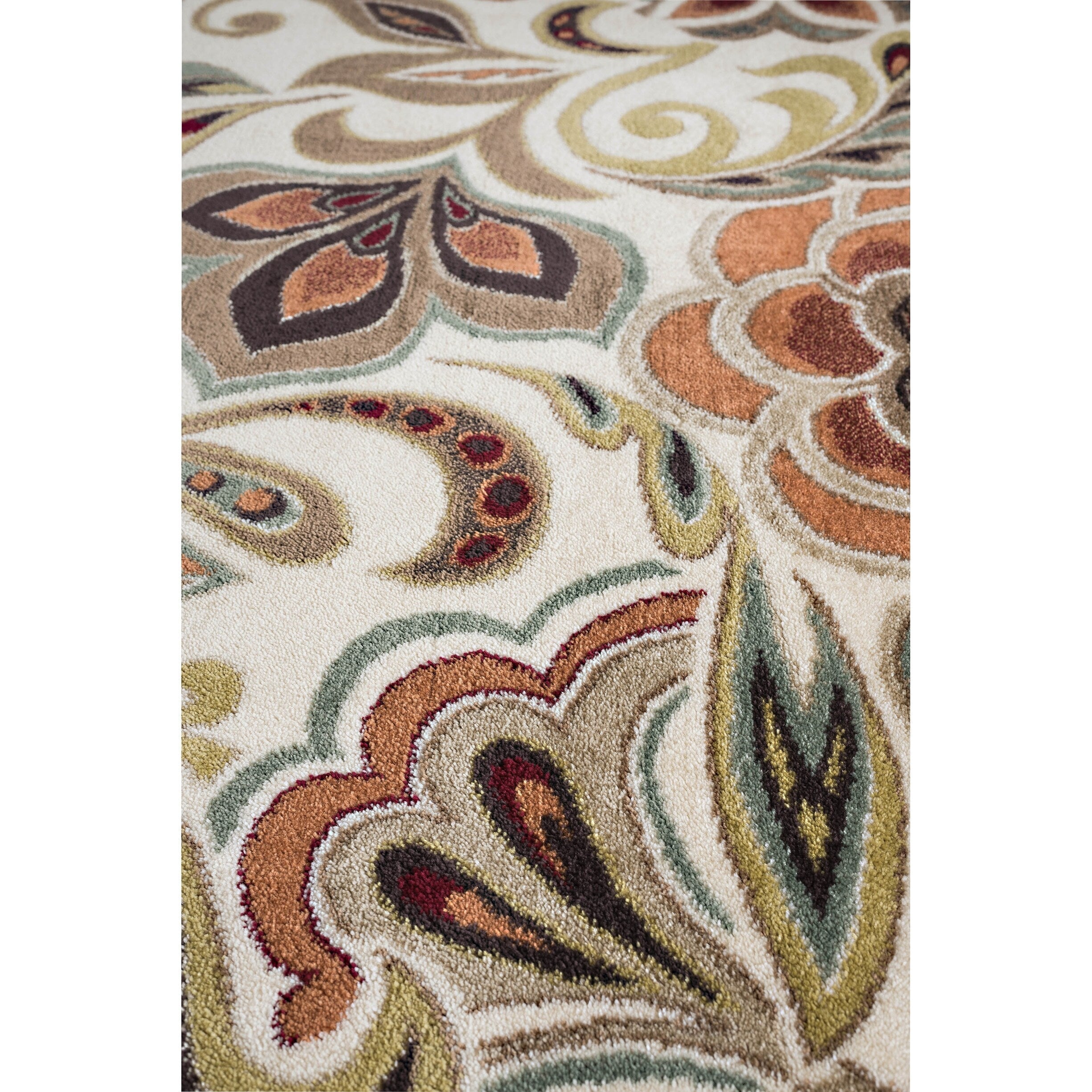 Decora Farmhouse Floral Indoor Area Rug