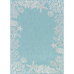 Exo Coastal Graphic Print Indoor/Outdoor Area Rug