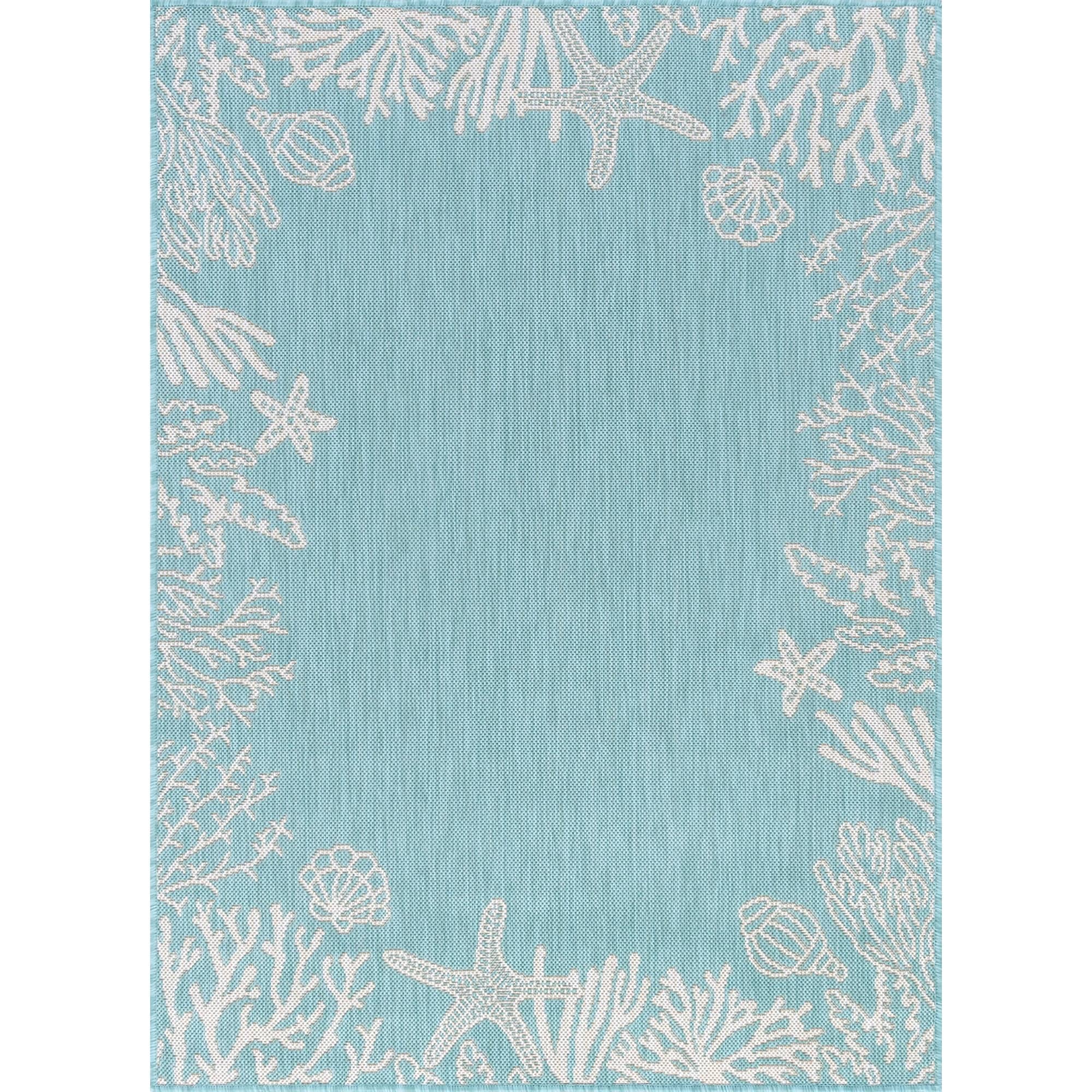 Exo Coastal Graphic Print Indoor/Outdoor Area Rug