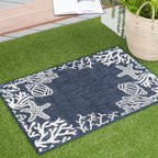 Exo Coastal Graphic Print Indoor/Outdoor Area Rug