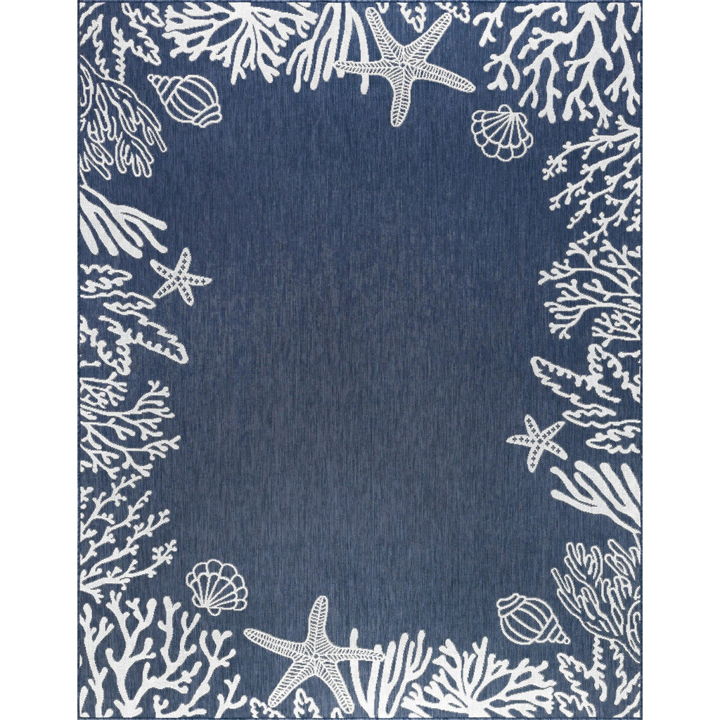 Exo Coastal Graphic Print Indoor/Outdoor Area Rug