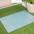 Exo Coastal Graphic Print Indoor/Outdoor Area Rug