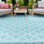 Exo Coastal Geometric Indoor/Outdoor Area Rug