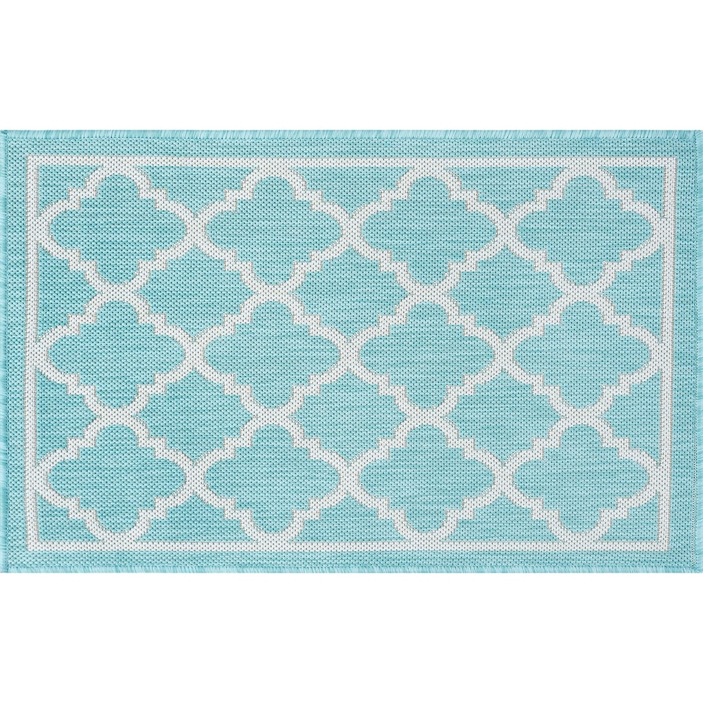 Exo Coastal Geometric Indoor/Outdoor Area Rug