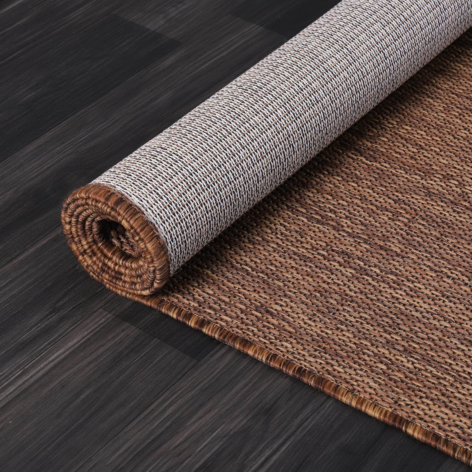 Aloha Washable Solid Indoor Outdoor Area Rug Patio Deck Living Room