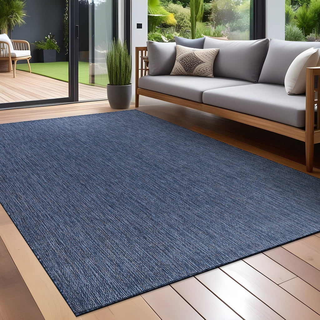 Aloha Washable Solid Indoor Outdoor Area Rug Patio Deck Living Room