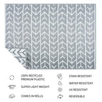 Amsterdam Design 100% Eco-friendly Lightweight Plastic Outdoor Mat/Rug