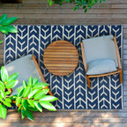 Amsterdam Design 100% Eco-friendly Lightweight Plastic Outdoor Mat/Rug