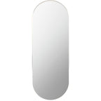 Livabliss Aranya Modern Aluminum Oval Pill-Shaped Accent Mirror
