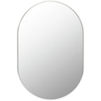 Livabliss Aranya Modern Aluminum Oval Pill-Shaped Accent Mirror