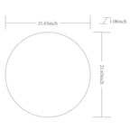 Livabliss Aranya Modern Aluminum Round Circle Accent Mirror