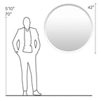 Artistic Weavers Mei Modern Beveled Round Mirror