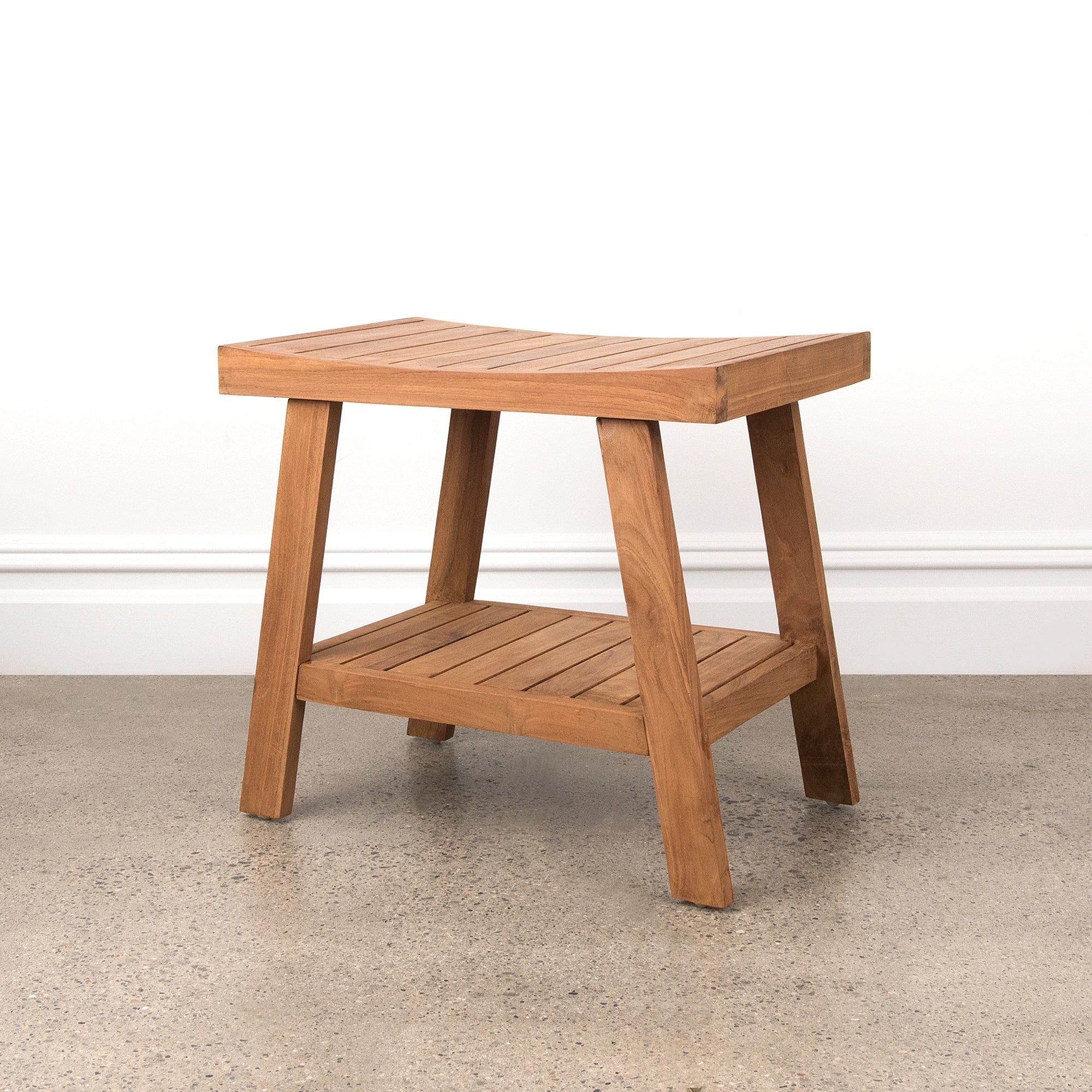 Aurora Home Indonesian Teak Shower Table/Bench