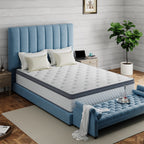 SweDrea 12 in. Firm Hybrid Memory Foam Mattress with CertiPUR-US and Oeko-TEX , Featuring Reinforced Springs.