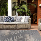 Bahama Palm Frond Indoor/Outdoor Area Rug