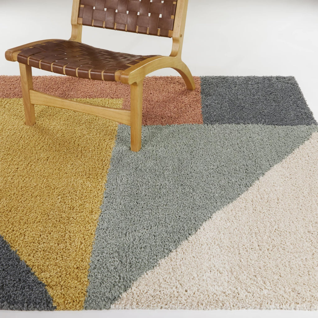 Balta Jordan Modern Color Block Shag Area Rug