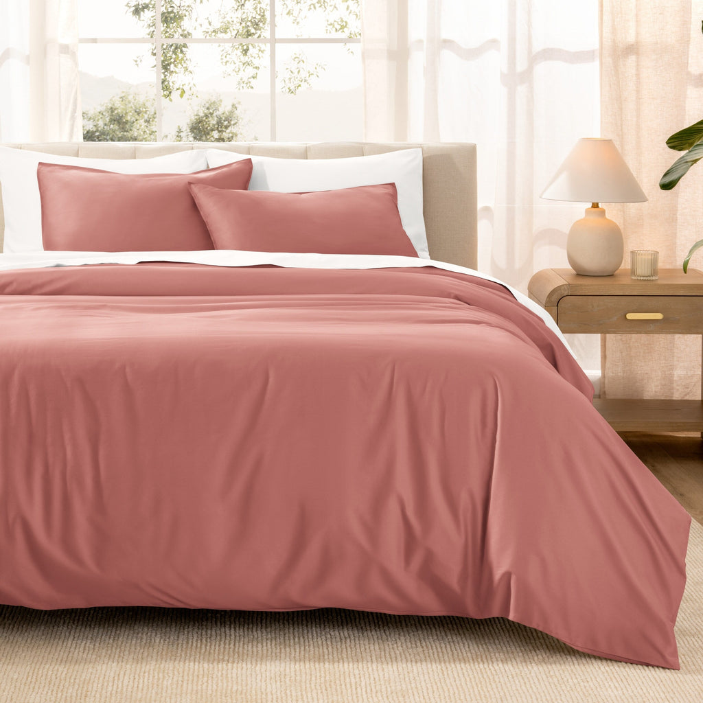 Bare Home Organic Cotton Duvet Cover Set - Smooth Sateen Weave