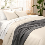 Bare Home Organic Cotton Duvet Cover Set - Smooth Sateen Weave