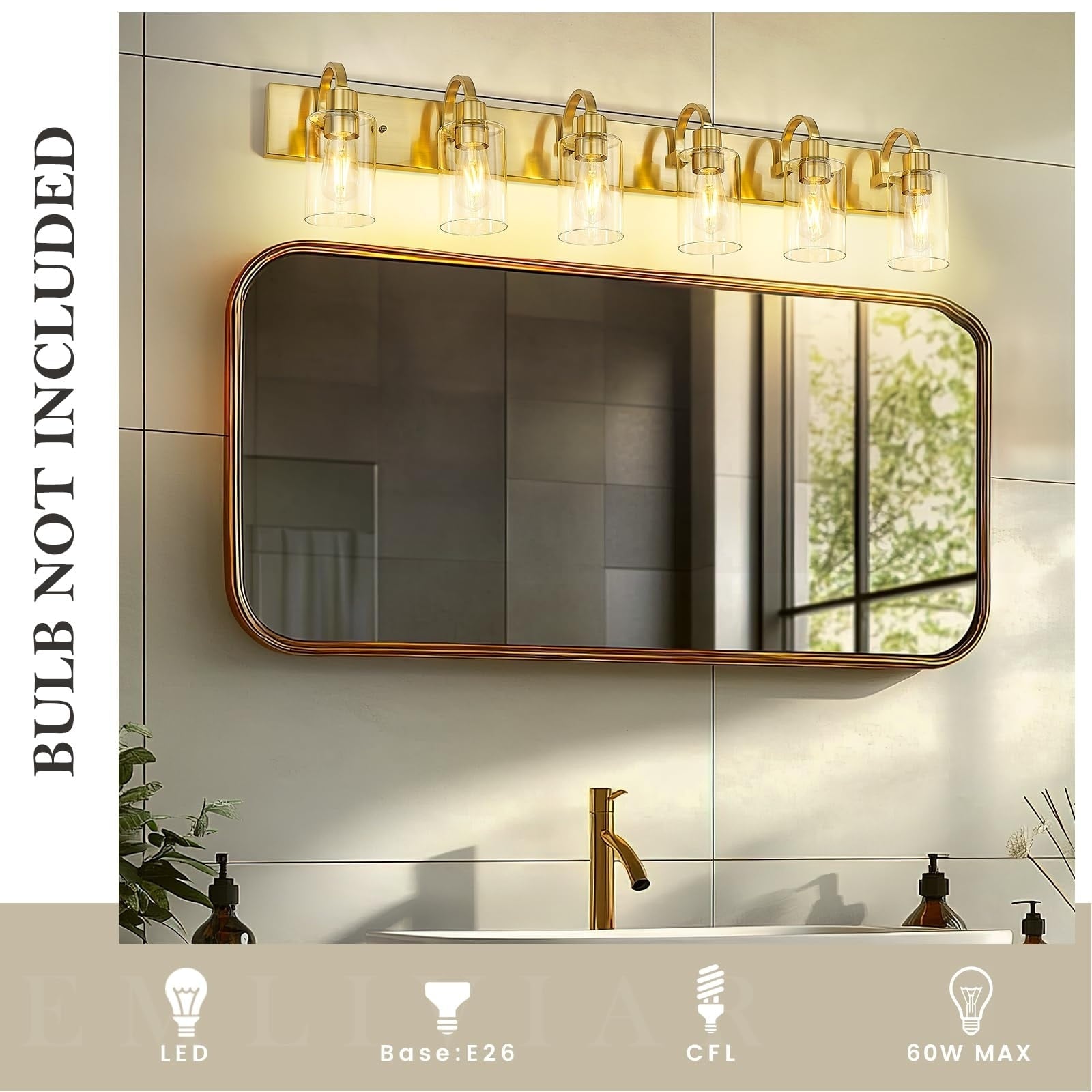 Bathroom Vanity Light Fixtures - Farmhouse Wall Light for Bathroom
