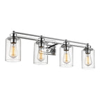 Bathroom Vanity Light,Wall Sconce Lamp Over Mirror with Clear Glass Shade