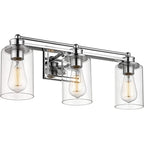 Bathroom Vanity Light,Wall Sconce Lamp Over Mirror with Clear Glass Shade