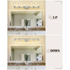 Bathroom Vanity Light,Wall Sconce Lamp Over Mirror with Clear Glass Shade