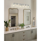 Bathroom Vanity Light,Wall Sconce Lamp Over Mirror with Clear Glass Shade