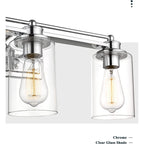 Bathroom Vanity Light,Wall Sconce Lamp Over Mirror with Clear Glass Shade