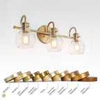 Modern 2/3/4/5-Light Bathroom Vanity Light Globe Glass Wall Sconce Minimalist Design