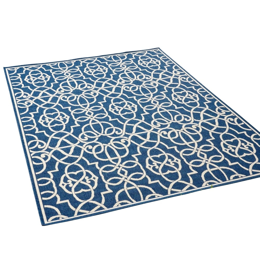 Belmont Indoor/ Outdoor Geometric Area Rug by Christopher Knight Home